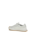 White Calf Leather Bos Taurus Athletic Sneakers