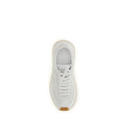 White Calf Leather Bos Taurus Athletic Sneakers