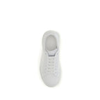 White Calf Leather Bos Taurus Low Top Sneakers