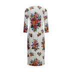 Multicolor Polyester Casual Dress