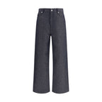 Blue Linen Relaxed Fit Jeans