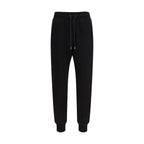 Black Cotton Casual Pants