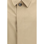 Beige Polyester Trench Coat
