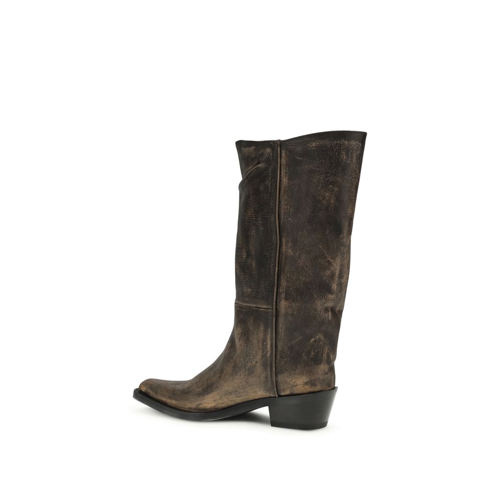 Brown Calf Leather Bos Taurus Boots