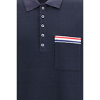 Blue Cotton Polo Shirt