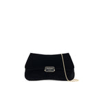 Black Polyester Clutch Bag