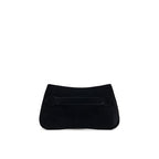 Black Polyester Clutch Bag
