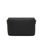 Black Bovine Leather Crossbody Bag