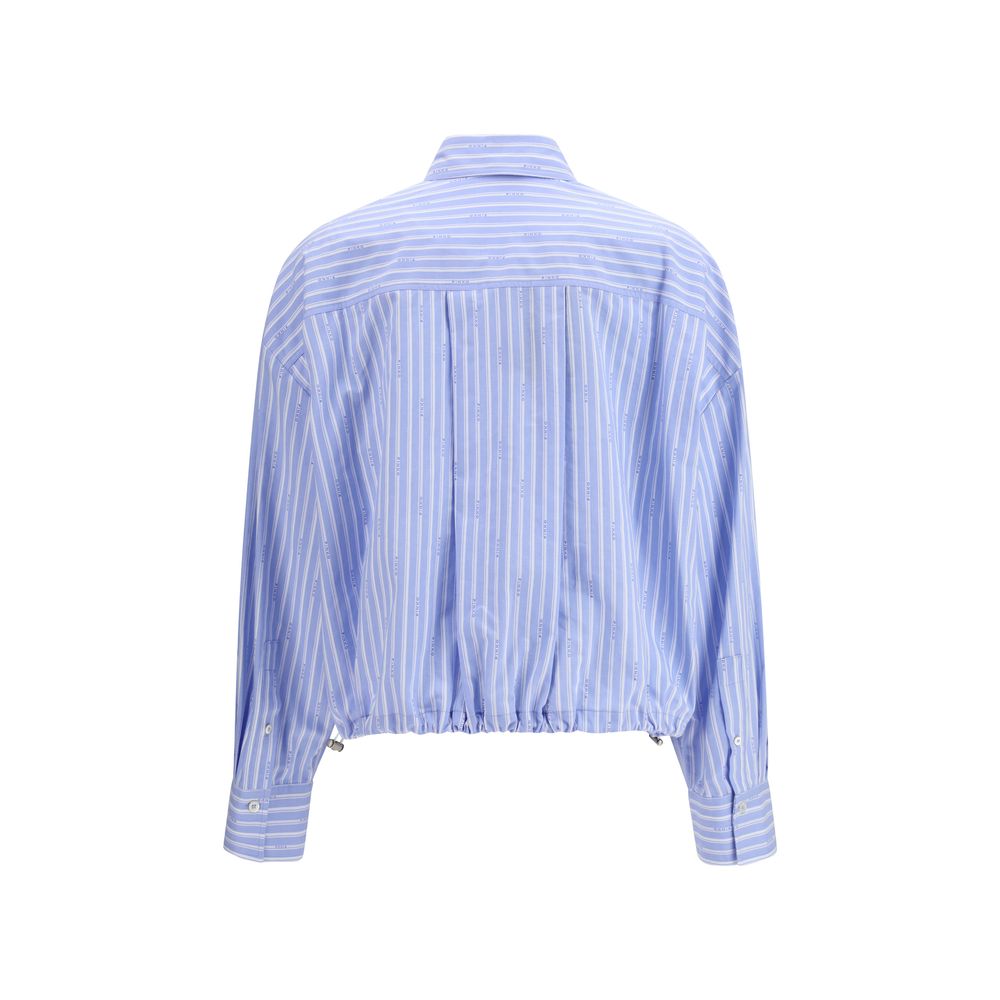 Blue Cotton Pattern Shirt