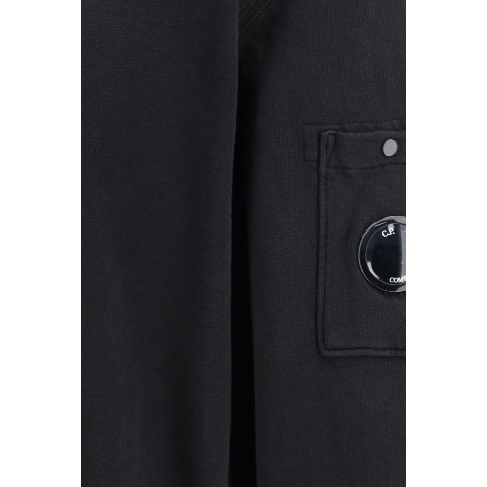 Black Cotton Sweatshirt