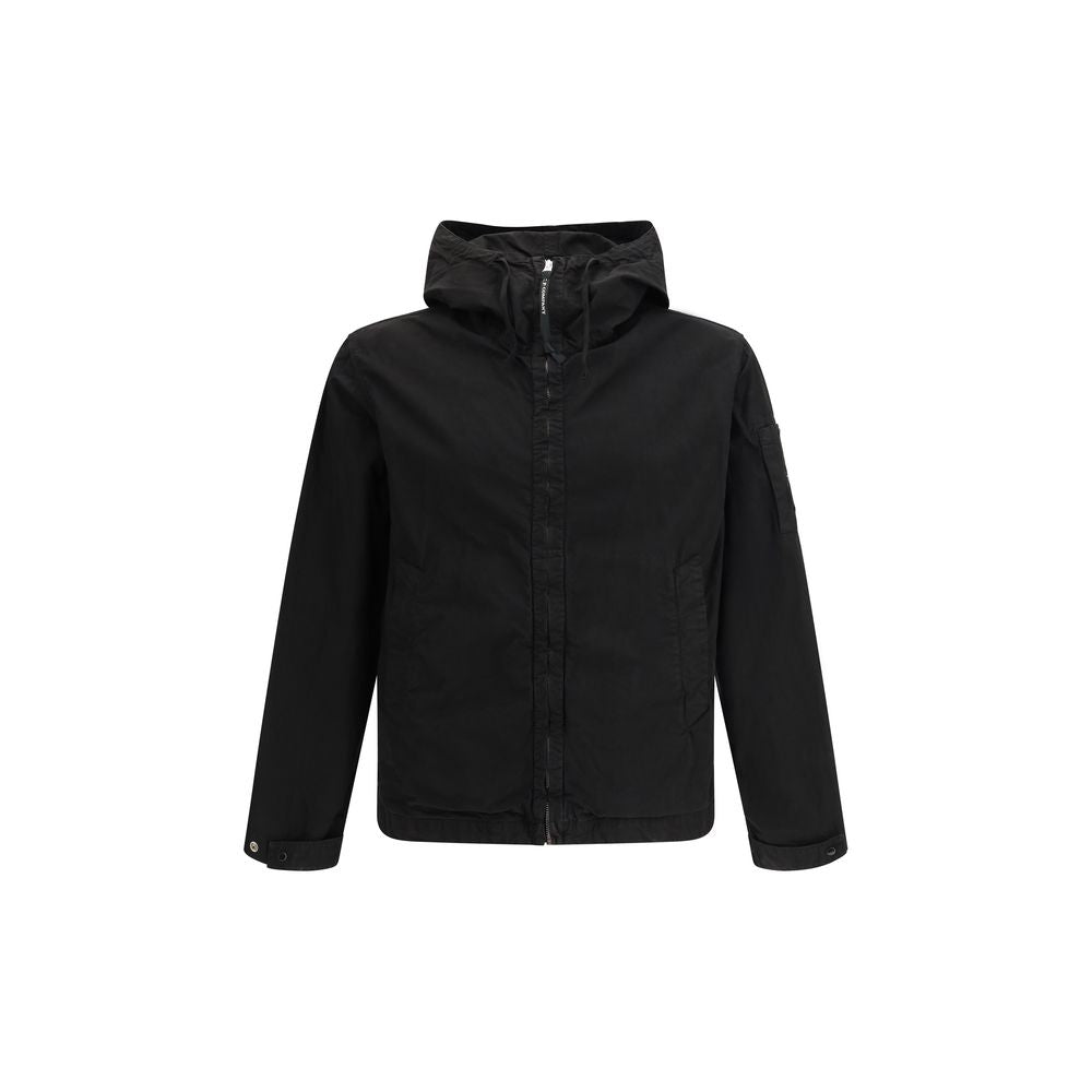 Black Polyester Shell Jacket