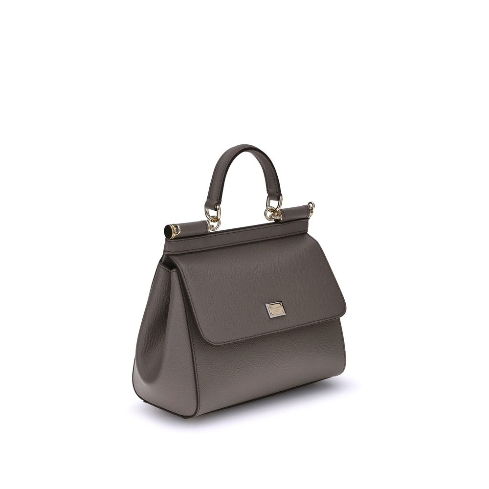 Gray Calf Leather Bos Taurus Shoulder Bag