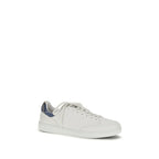 White Calf Leather Bos Taurus Low Top Sneakers