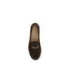 Brown Calf Leather Bos Taurus Slip-On Loafers