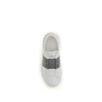 White Calf Leather Bos Taurus Low Top Sneakers