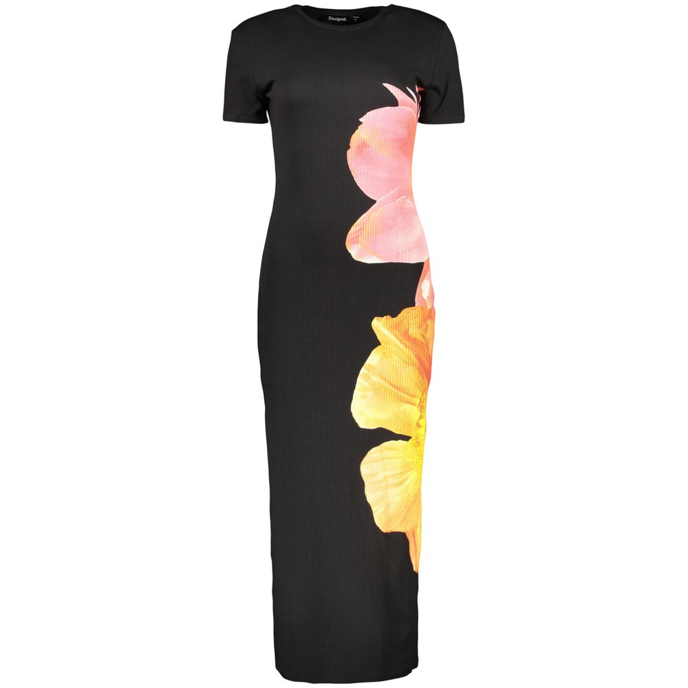 Black Viscosa Women Dress