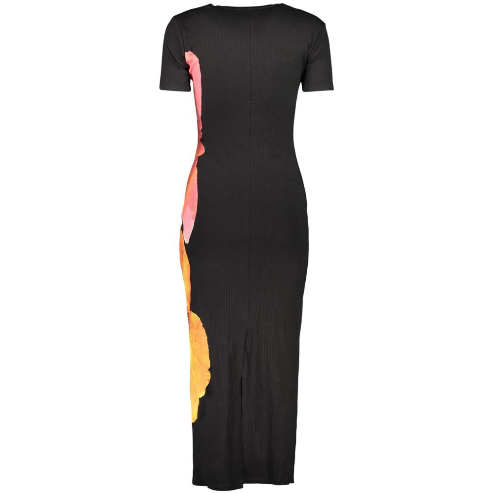 Black Viscosa Women Dress