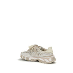 Beige Polyamide Low Top Sneakers