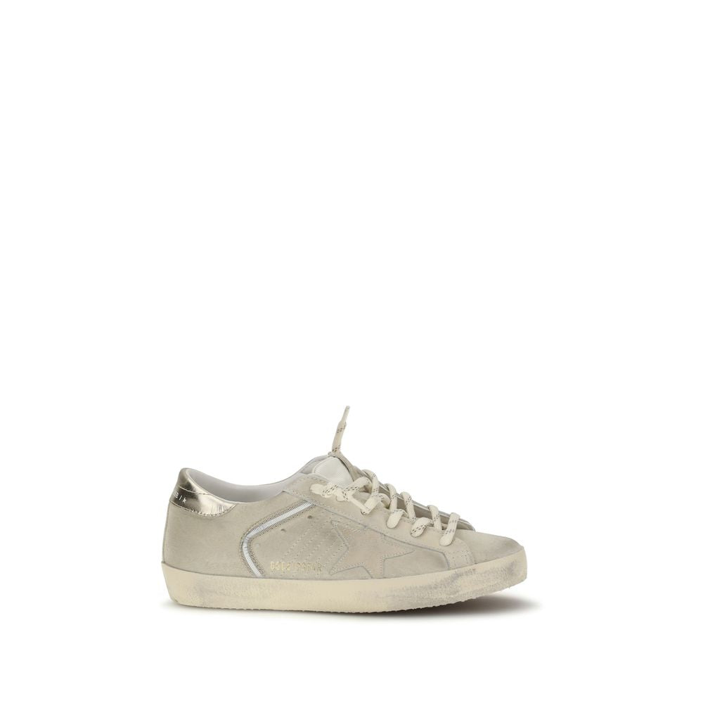 Beige Calf Leather Bos Taurus Low Top Sneakers