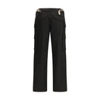 Black Cotton Cargo Pants