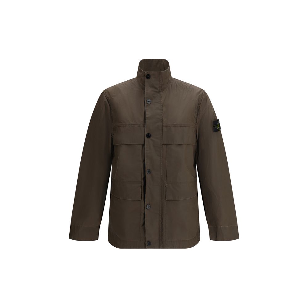 Brown Polyester Coat