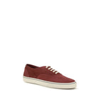 Bordeaux Calf Leather Bos Taurus Low Top Sneakers