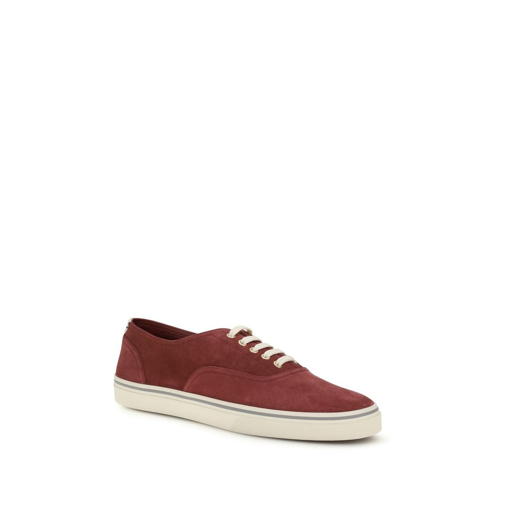 Bordeaux Calf Leather Bos Taurus Low Top Sneakers