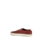 Bordeaux Calf Leather Bos Taurus Low Top Sneakers