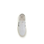 White Calf Leather Bos Taurus Low Top Sneakers