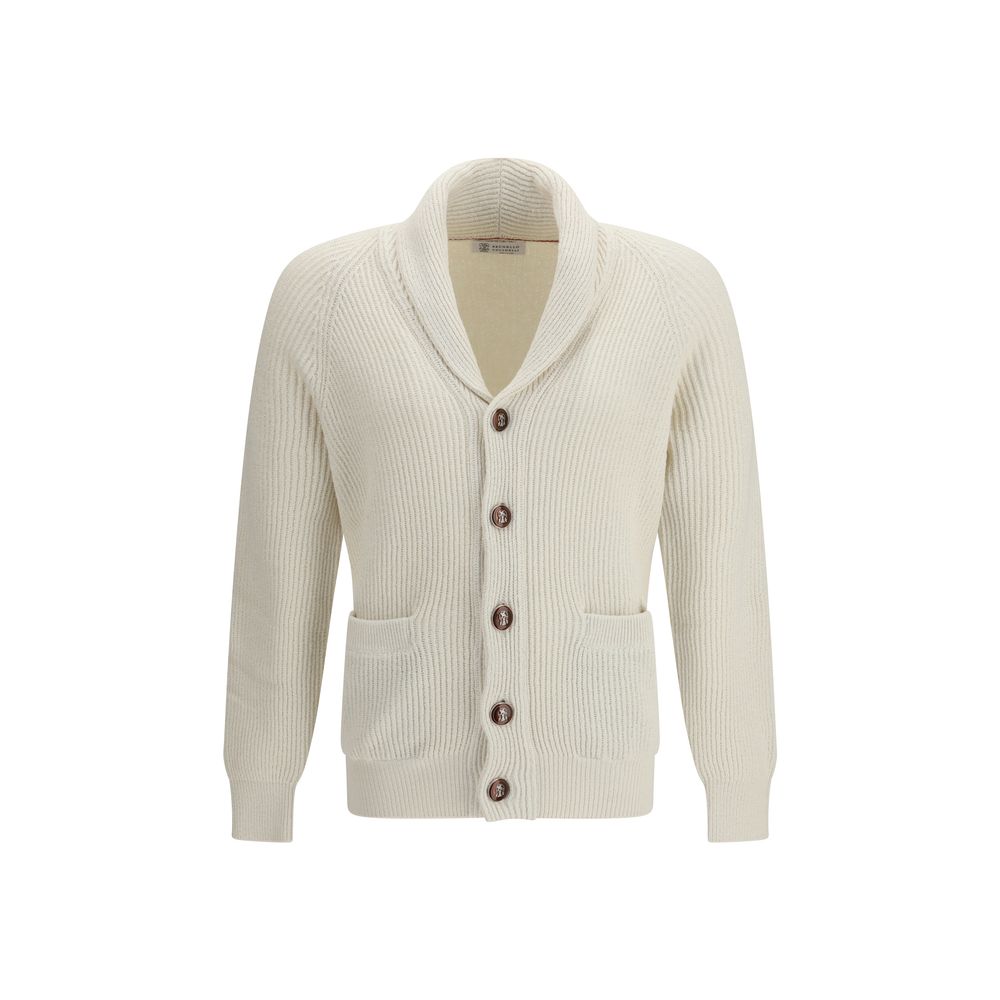 Beige Cotton Cardigan