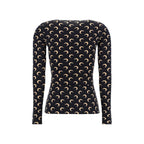 Black Polyamide Pattern Shirt