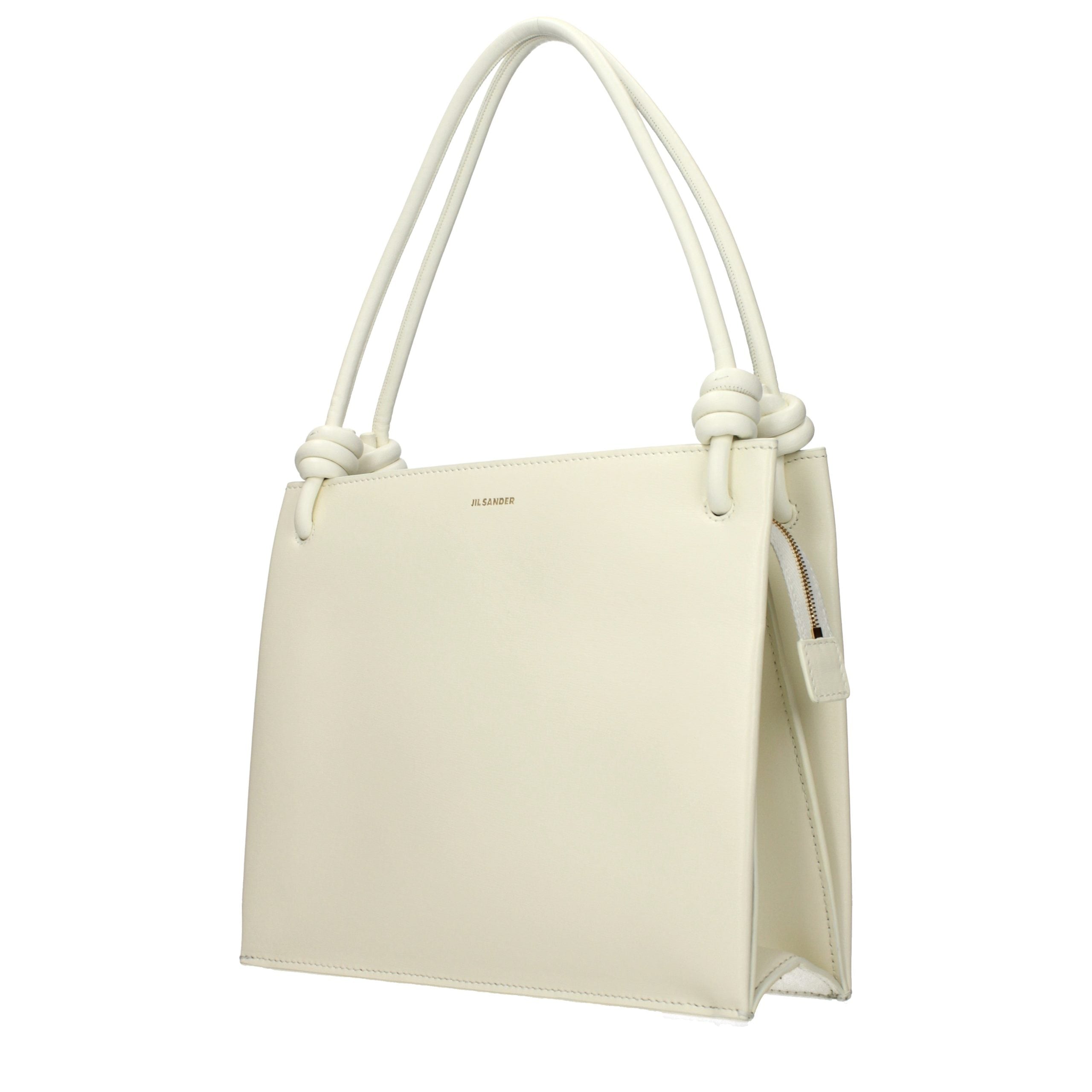 Beige Leather Handbag