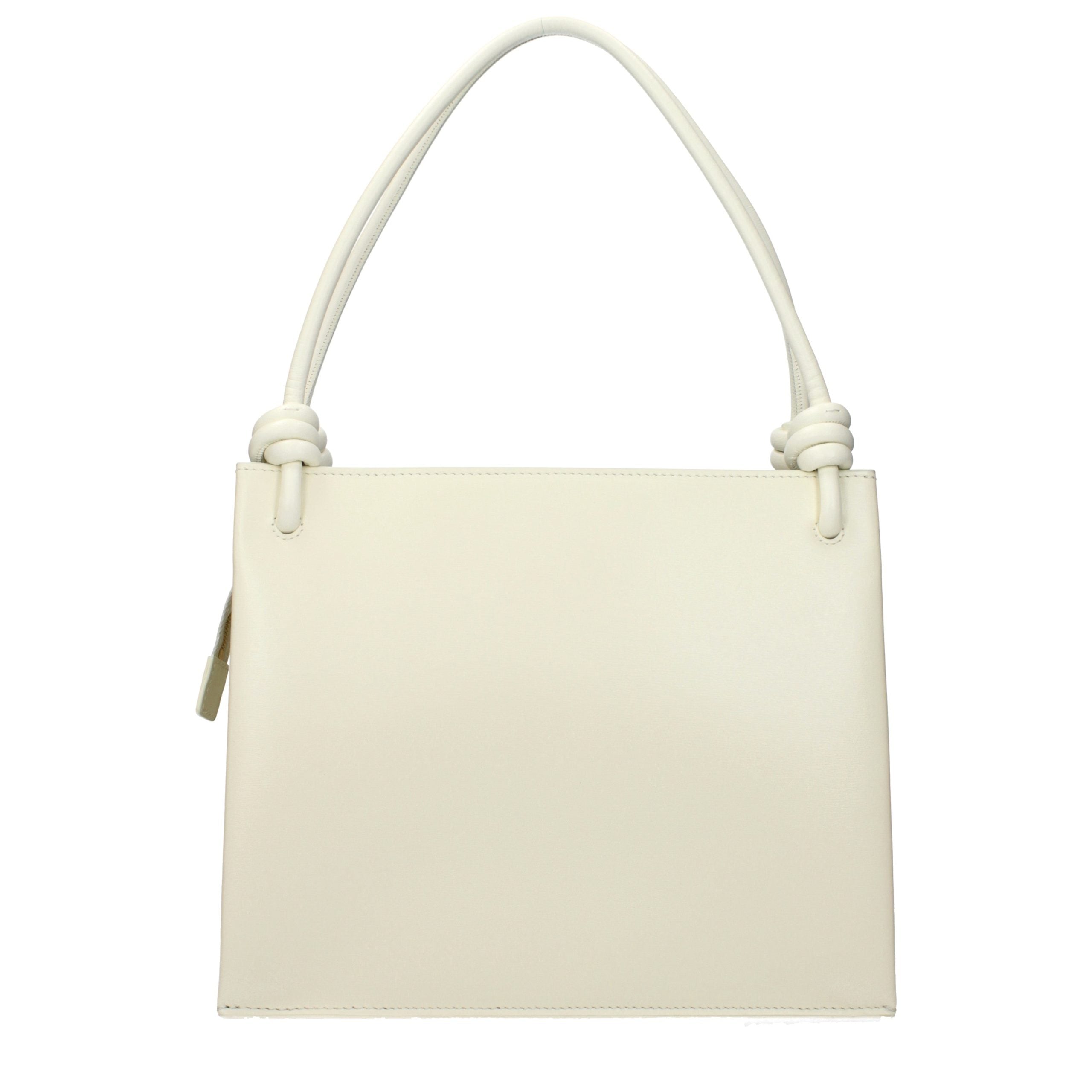 Beige Leather Handbag