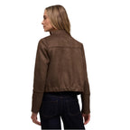Brown Polyester Bomber