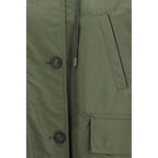 Bicolor Cotton Trench Coat