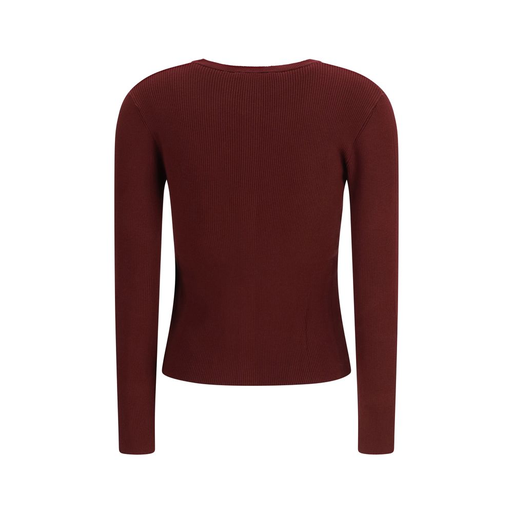 Bordeaux Viscose Sweatshirt