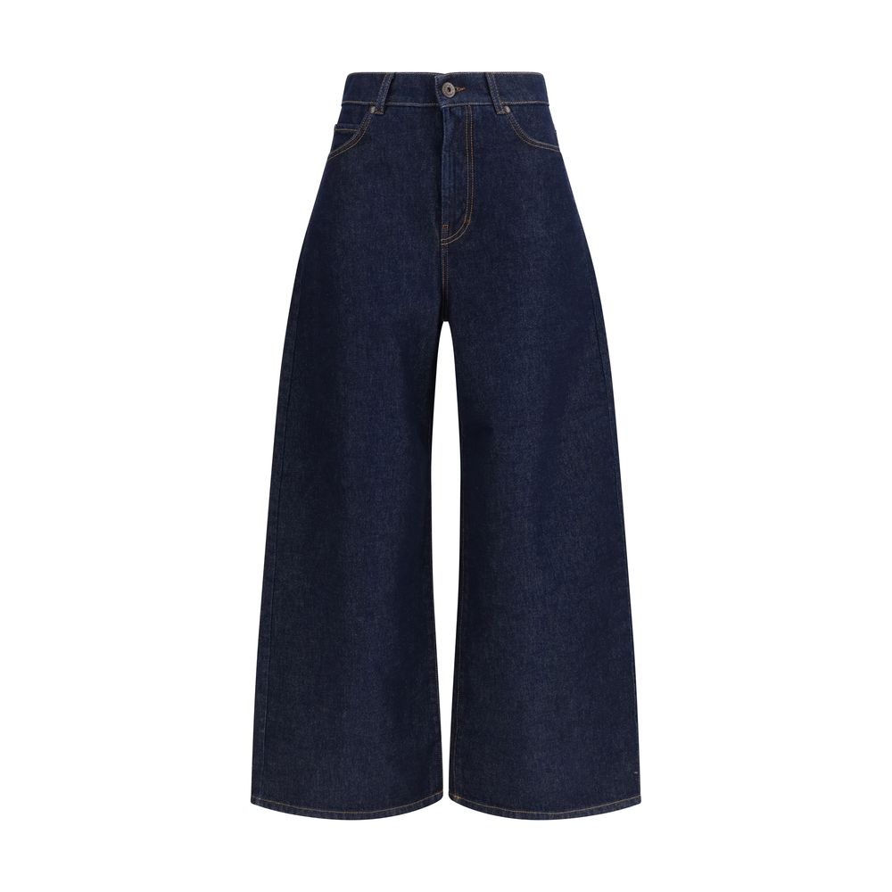 Blue Cotton Jeans Denim