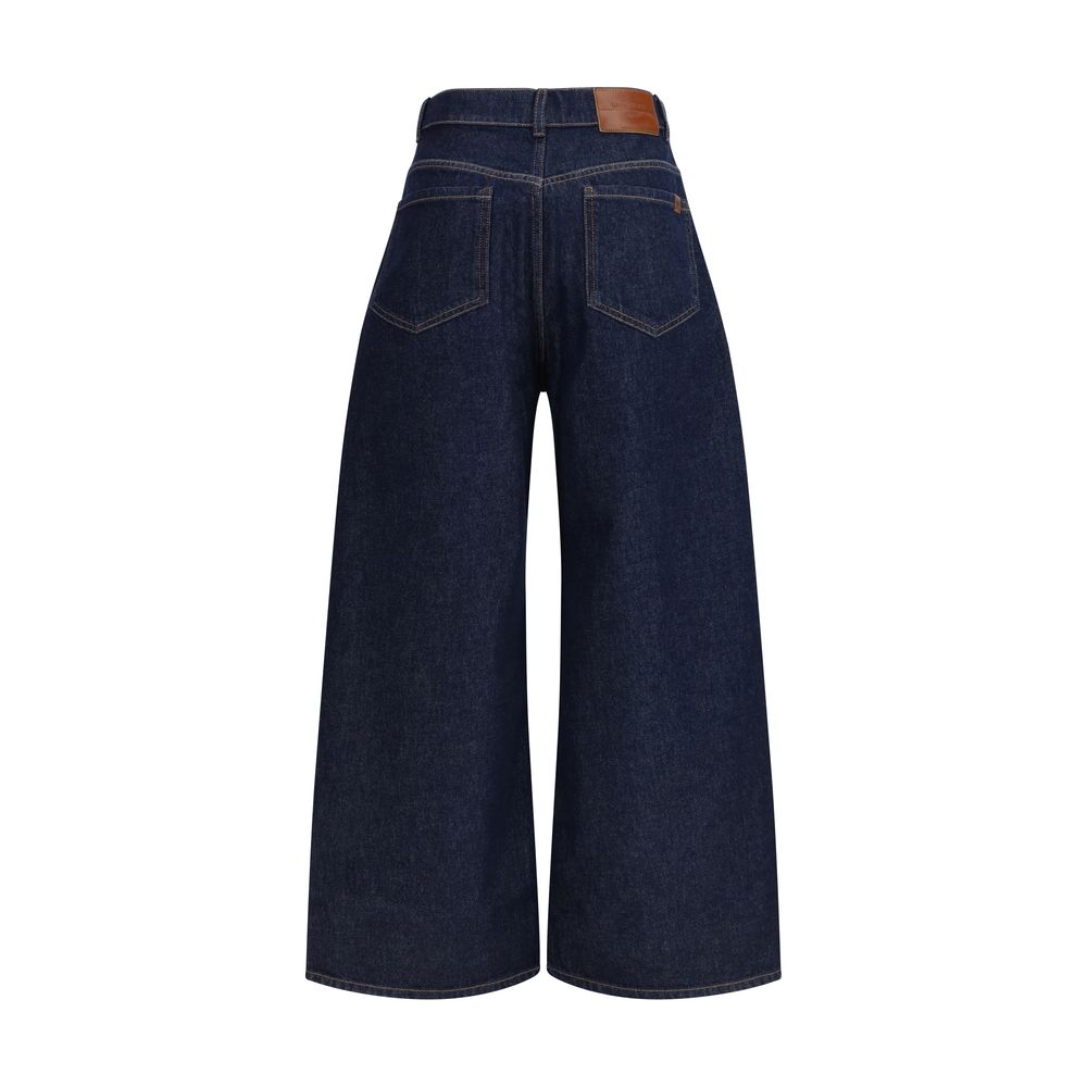 Blue Cotton Jeans Denim