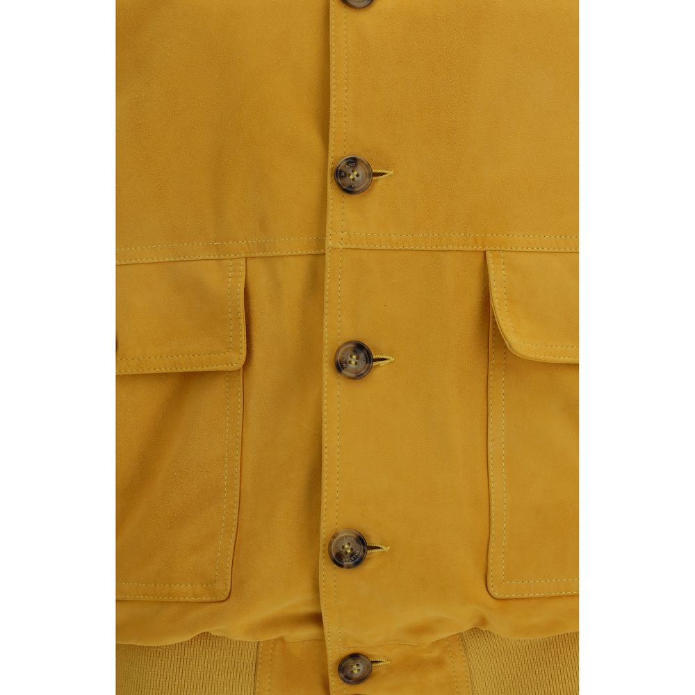 Bicolor Goatskin Bomber