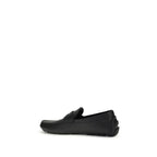 Black Calf Leather Bos Taurus Slip-On Loafers