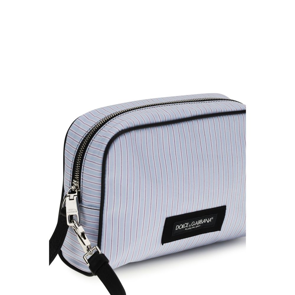 Blue Cotton Handbag