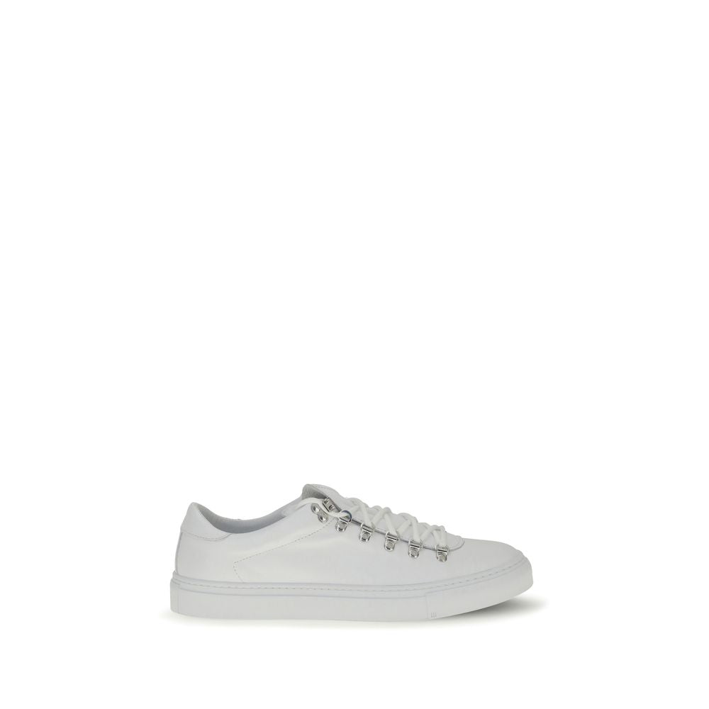 White Calf Leather Bos Taurus Athletic Sneakers