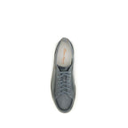 Gray Calf Leather Bos Taurus Low Top Sneakers