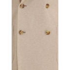 Beige Cotton Blazer