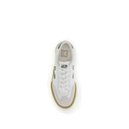 White Calf Leather Bos Taurus Low Top Sneakers