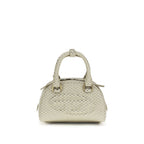 Beige Calf Leather Bos Taurus Handbag