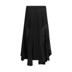Black Lyocell Long Skirt