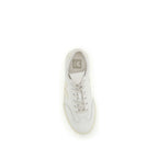 White Calf Leather Bos Taurus Low Top Sneakers