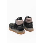 Black Leather Ankle Boots