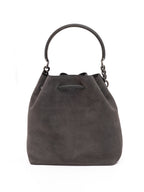 Dark Grey Bon Bon Suede Bucket